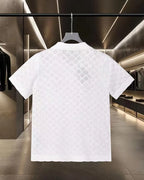 Hollow-out jacquard T-shirt