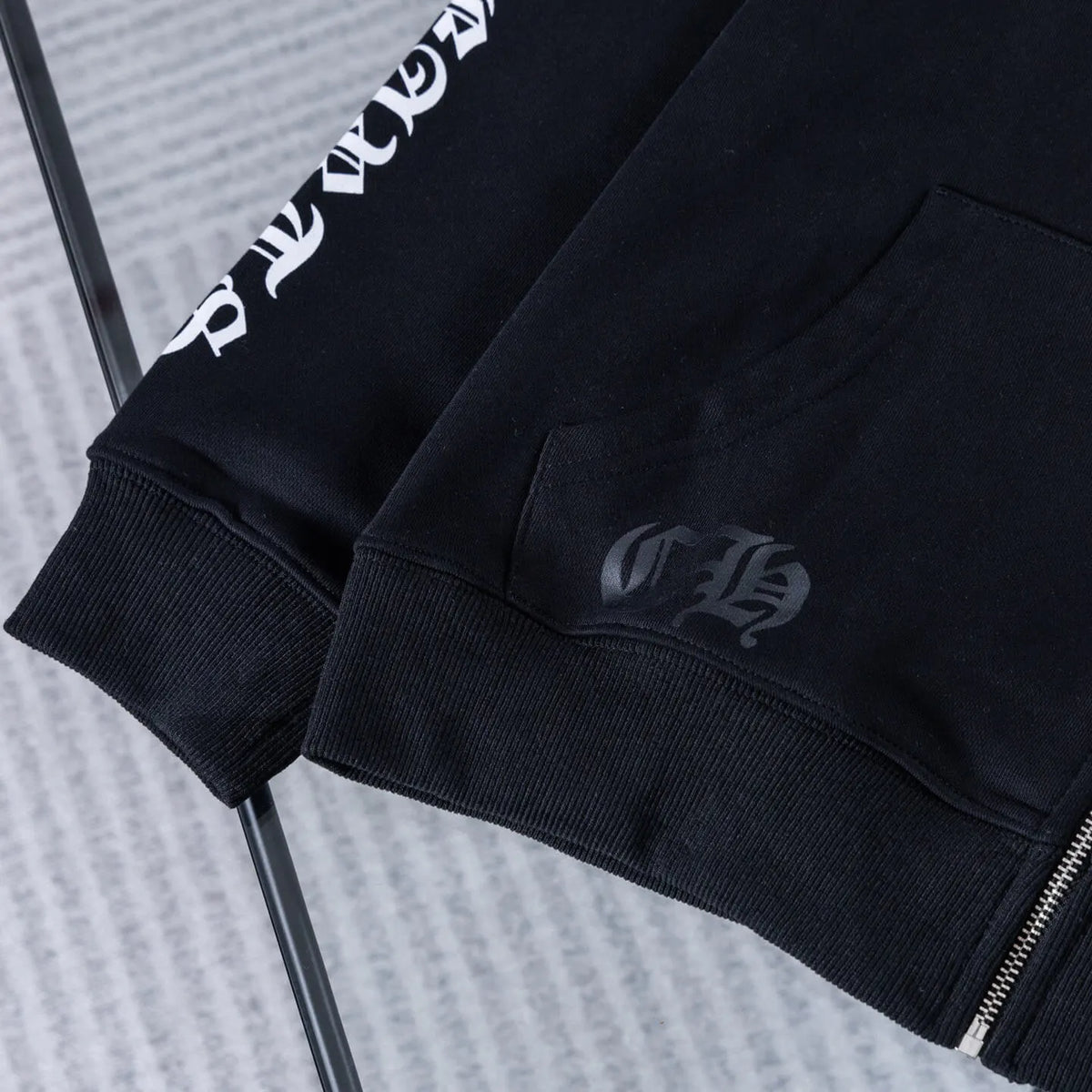 New Scroll Sanskrit Zip-Up Jacket