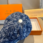 Denim Jacquard Hat