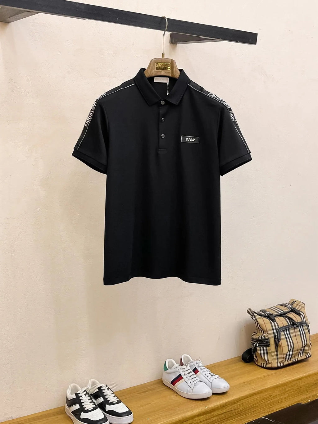 3D Letter Polo Shirt