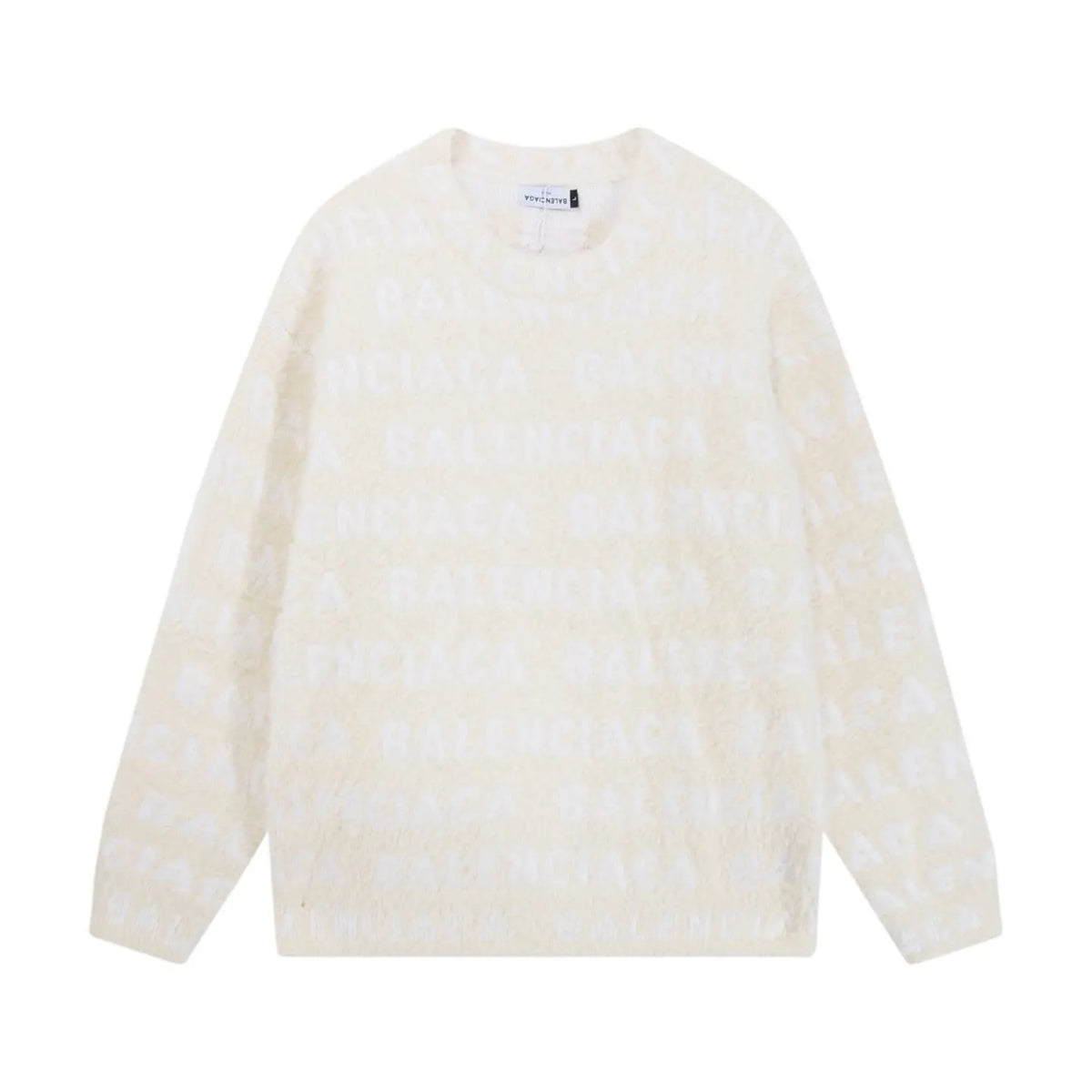 Repeating Logo Fuzzy Sweater