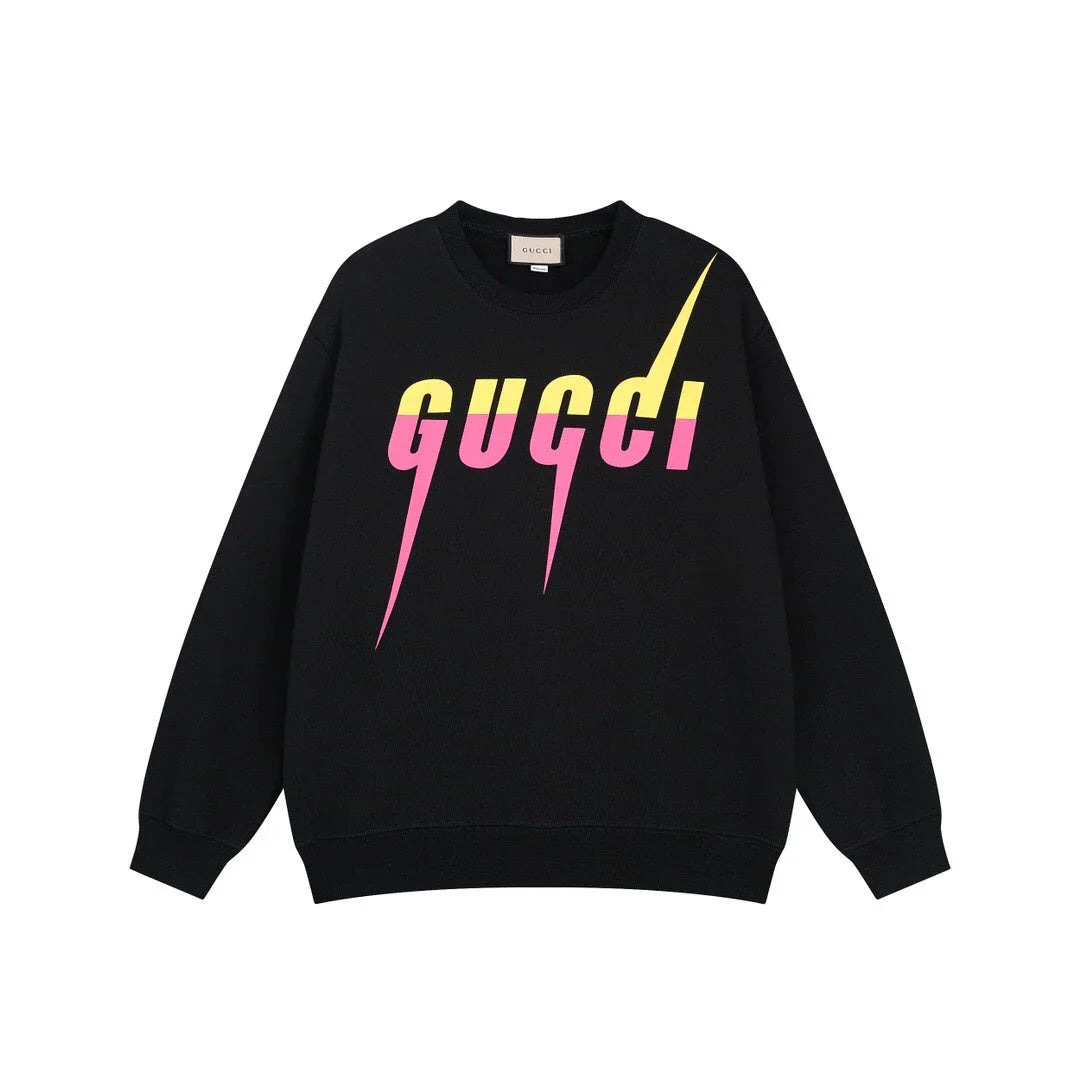 Colorful Gradient Bladed Letter Sweatshirt
