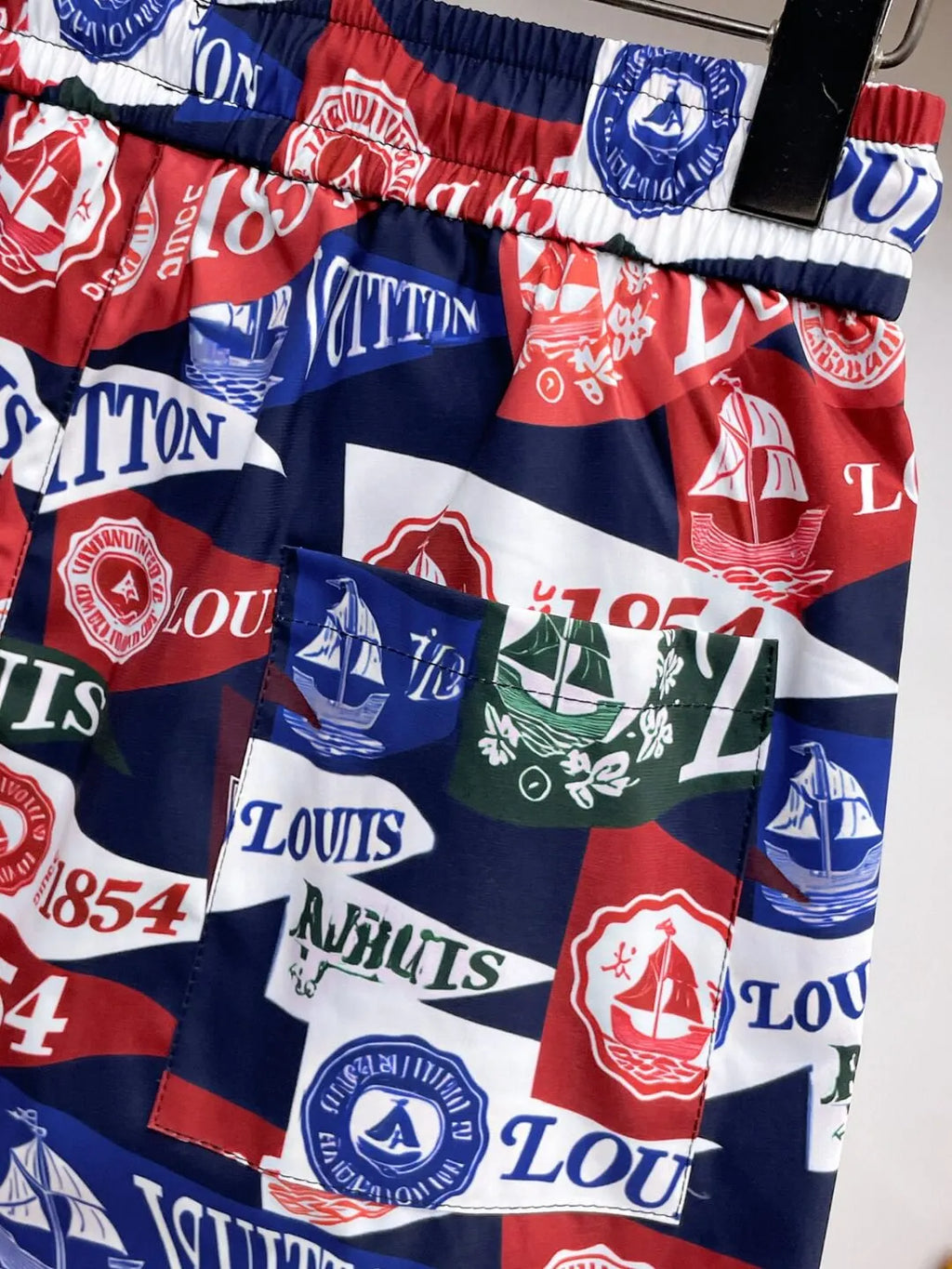 Vintage Flag Full Print Casual Shorts