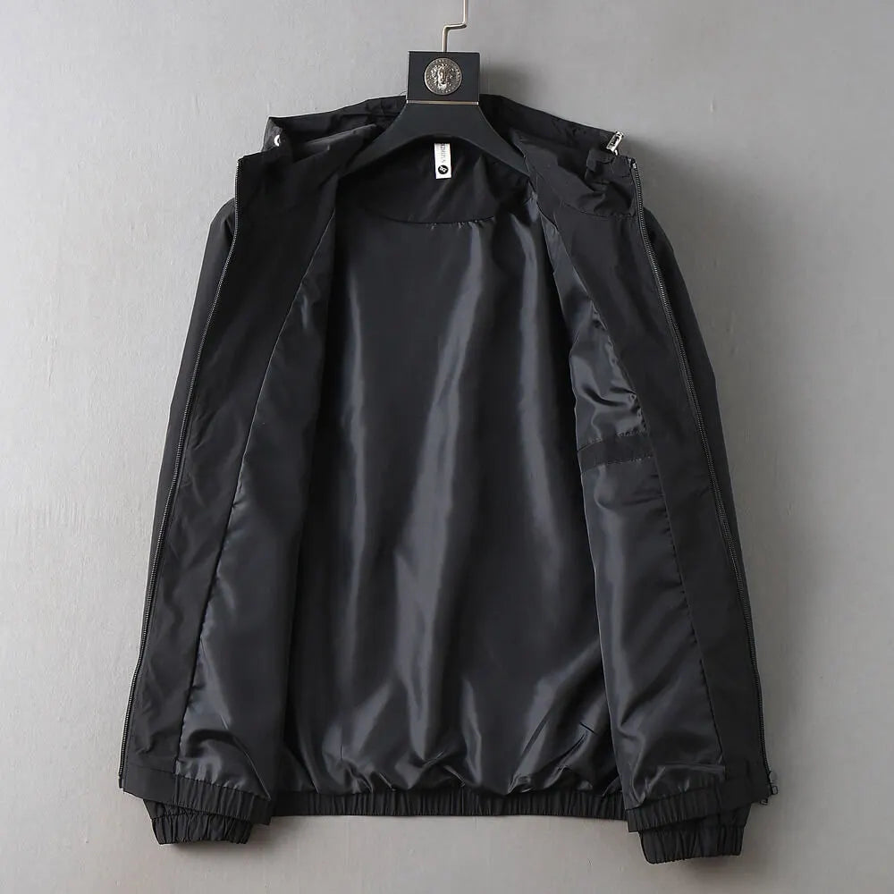 Triangle Seamed Hooded Jacket