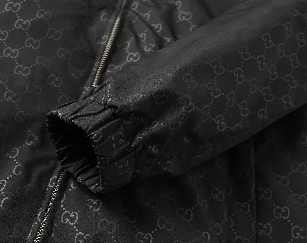 Dark Pattern Casual Hooded Jacket