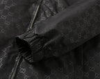 Dark Pattern Casual Hooded Jacket