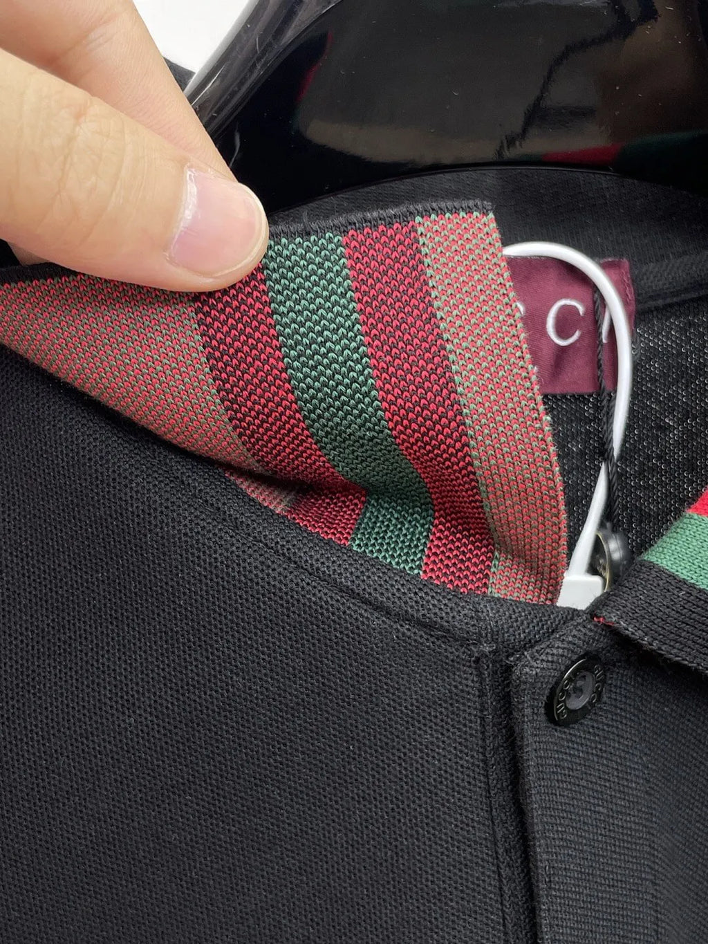 Classic Contrast Striped Polo Shirt