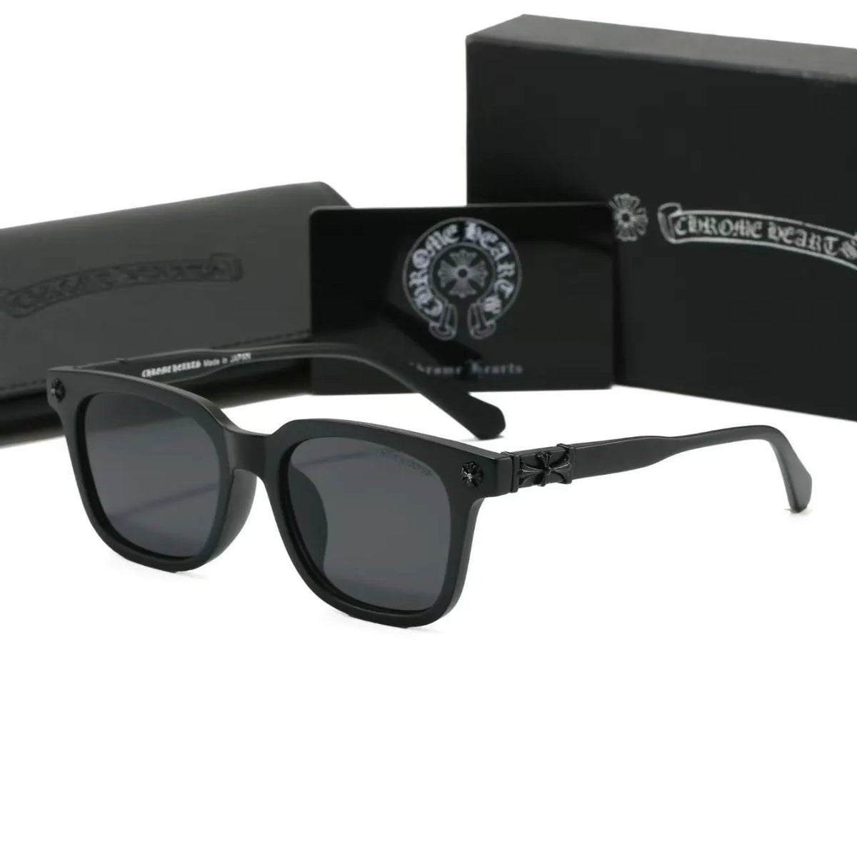 Cross Carved Wayfarer Sunglasses