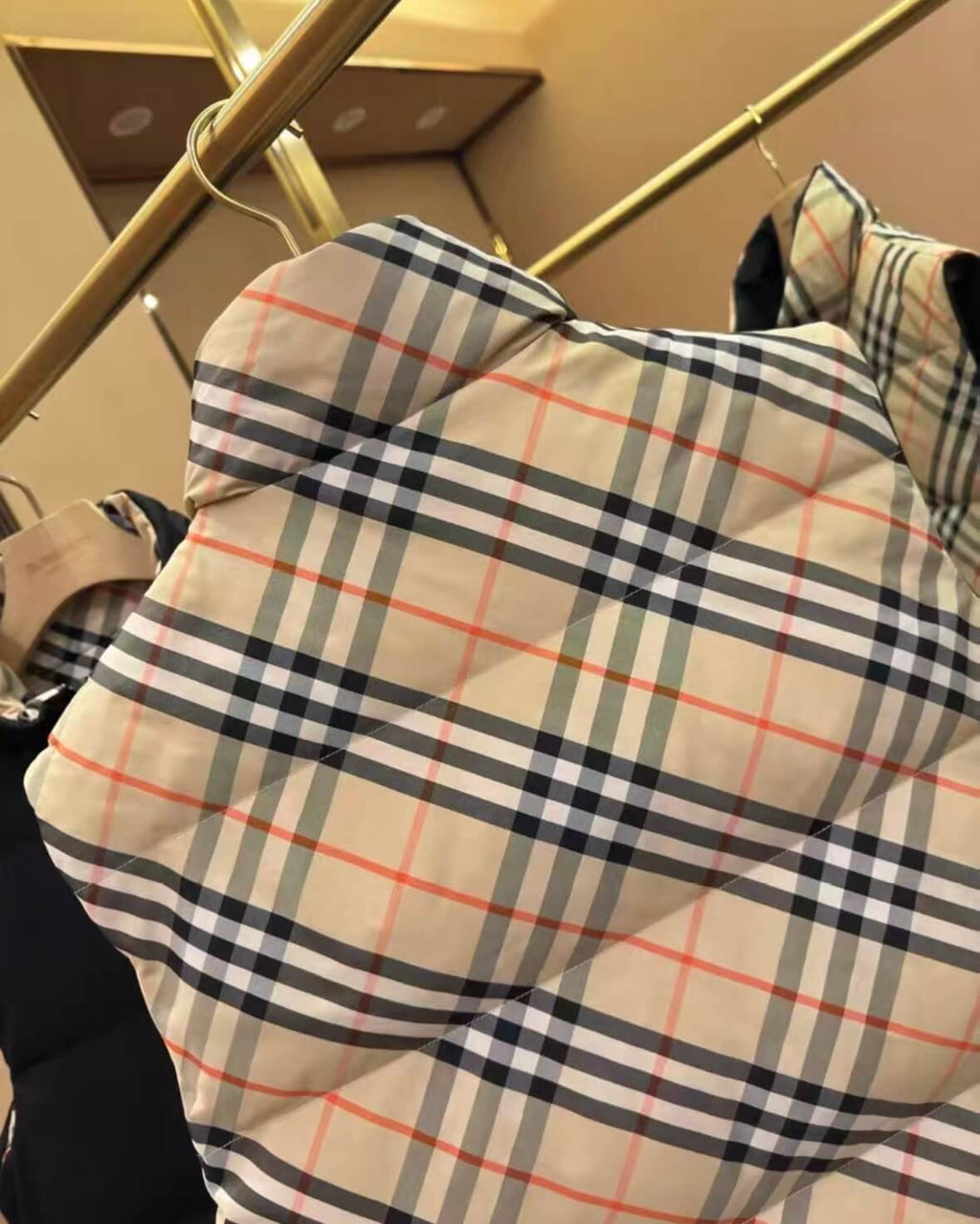 2026 New Ultra-Light Plaid Down Jacket