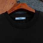 Classic Style Sweatshirt with Triangle Patch