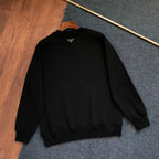 Classic Style Sweatshirt with Triangle Patch