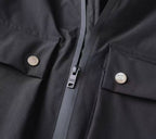 Windproof Warm Jacket with Chest Stripes