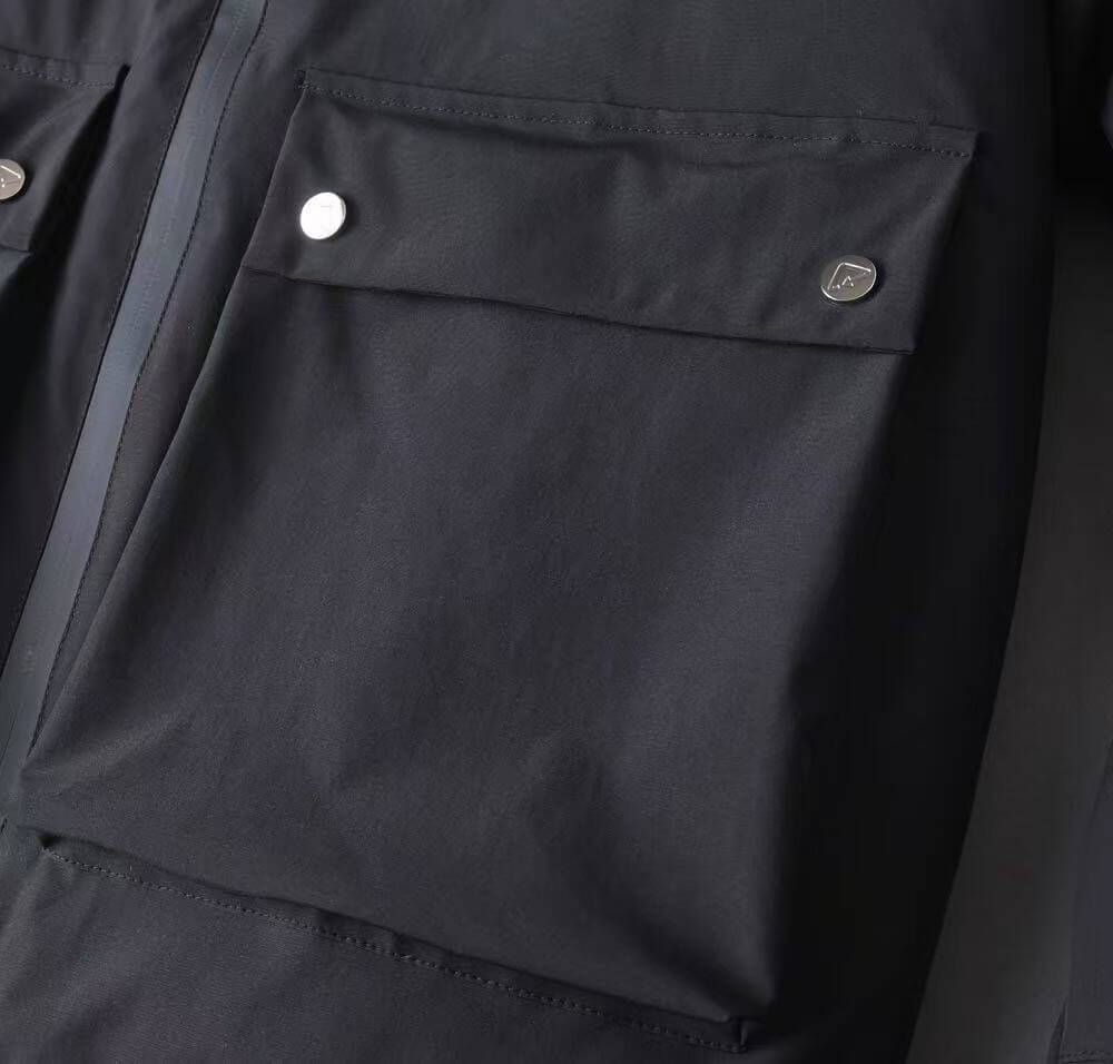 Windproof Warm Jacket with Chest Stripes