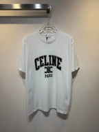 Vintage Letter Triomphe Print T‑Shirt