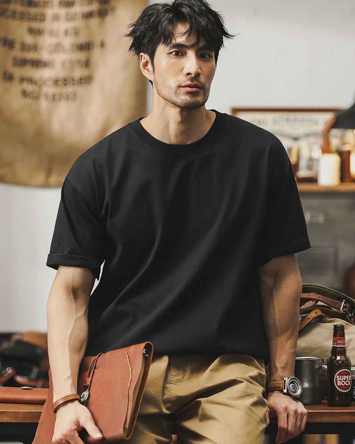 Relaxed Crew Neck T‑Shirt