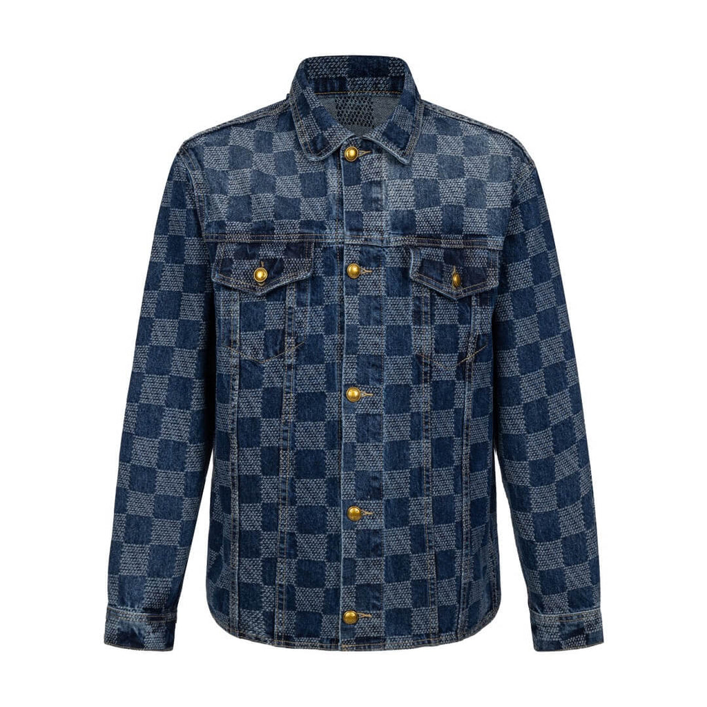 Checkerboard Skate Denim Jacket