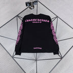 Black & Pink Floral Sanskrit Sweatshirt