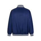 Embroidered Nylon Padded Varsity Jacket