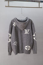 New Knit Hooded Cardigan Sweater
