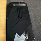 Letter Embroidery Straight Sweat Pants