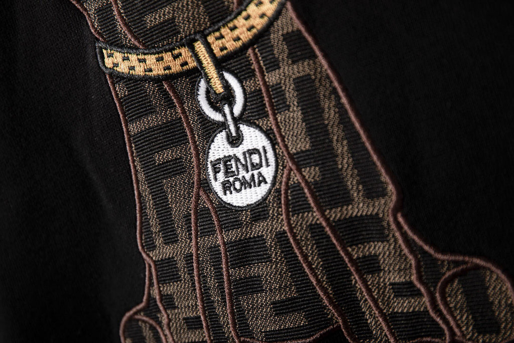 Necklace Puppy Embroidery Sweatshirt