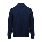 Letter Intarsia Merino Wool Jacket