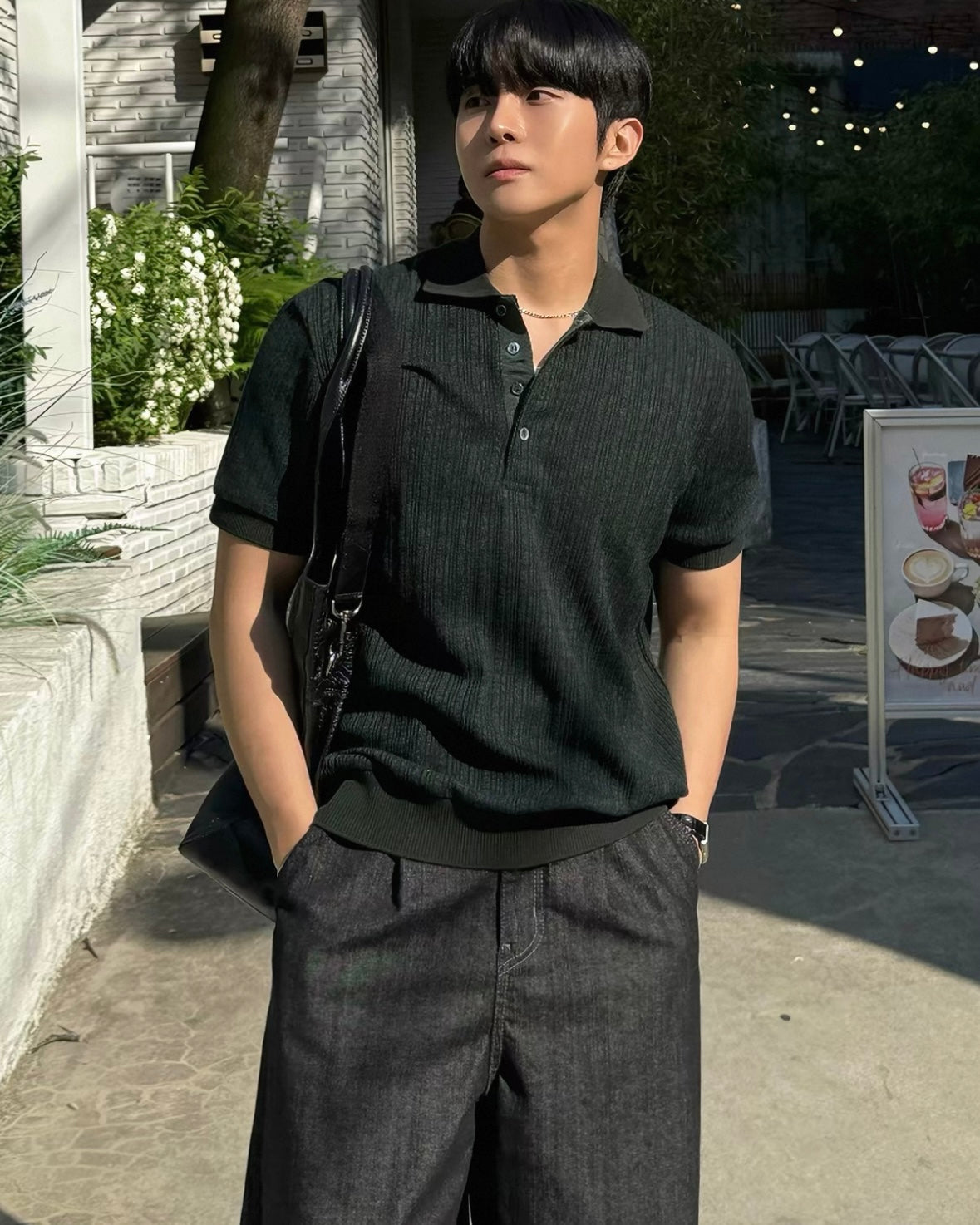 Smart Casual Structured Polo Top
