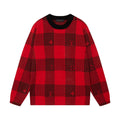 Checkered Monogram Knit Sweater
