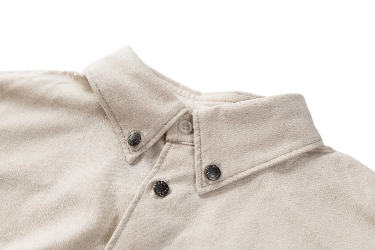 Pocket Cotton‑Linen Oversized Jacket