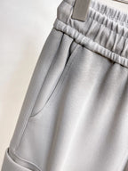 Dual‑Cargo Pocket Triangle   Pants