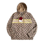 Double G All-Over Print Hooded Jacket