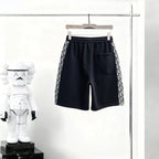 Graffiti Logo Side Striped Shorts