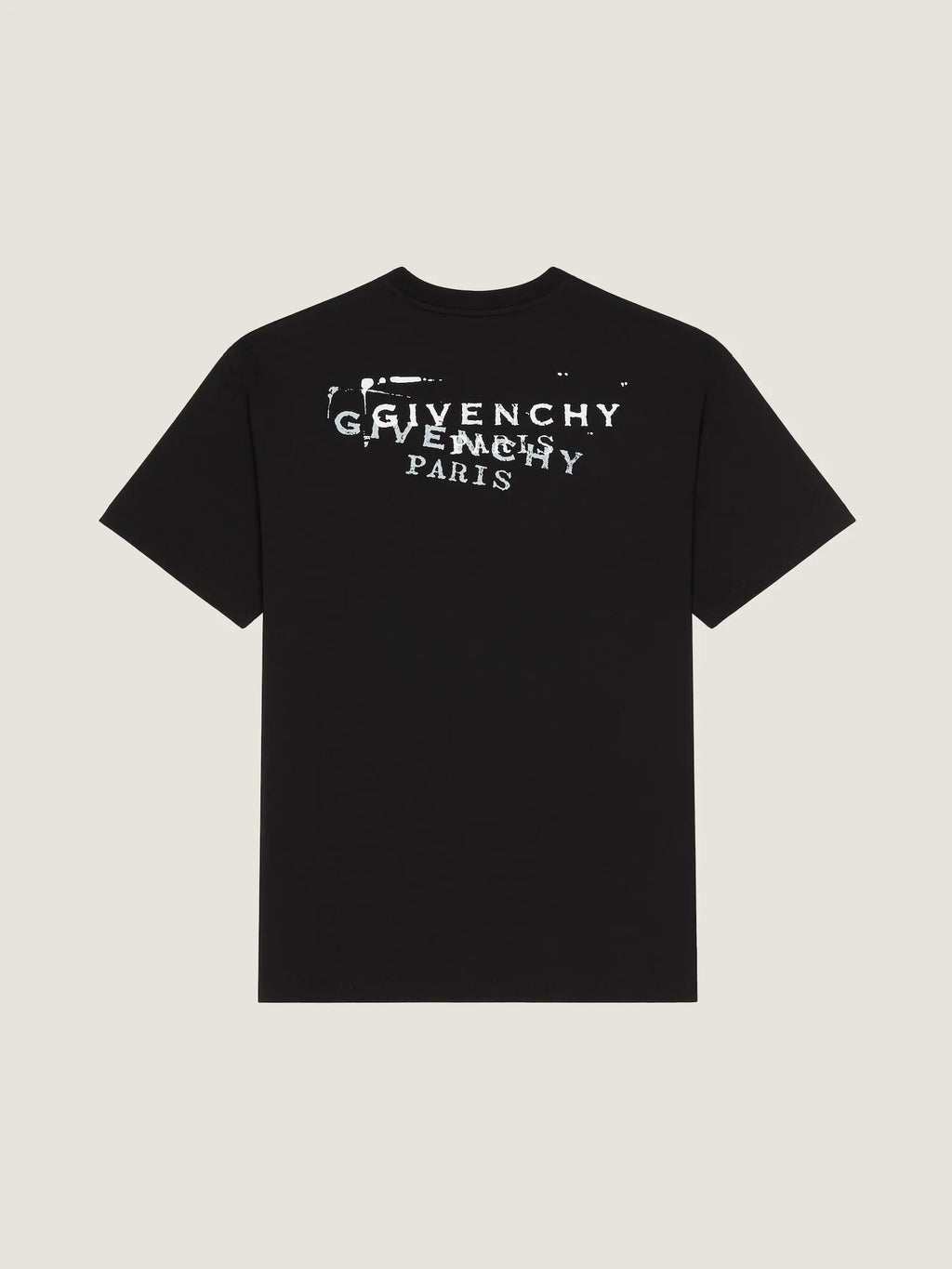 Double‑Exposure Letter Print T‑Shirt
