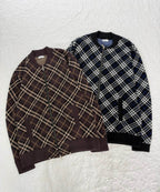 New Plaid Knit Jacket