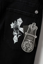 Heavy‑Wash Denim Jeans
