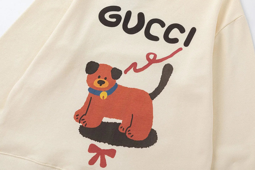 Cute Puppy Print Sweatshirt