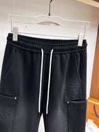 Dual‑Cargo Pocket Triangle   Pants