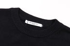 Minimal Square Logo Knit Sweater