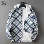 Reversible Plaid Hooded Jacket