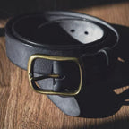 EMBOSSED COWHIDE BELT