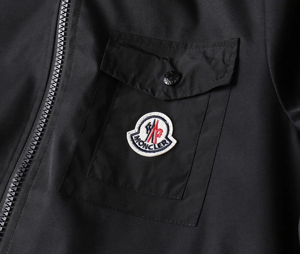 Circular Patch Hooded Jacket