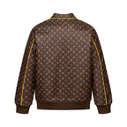 Vintage Print Calfskin Jacket