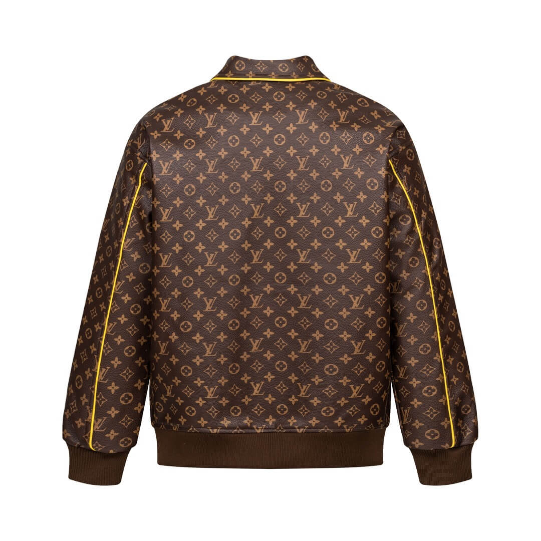 Vintage Print Calfskin Jacket