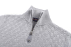 Plaid Design Turtleneck Sweatshirt
