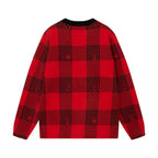 Checkered Monogram Knit Sweater