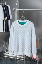 Gradient Checkered Sweater