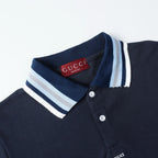 Letter‑Embroidered Polo Shirt