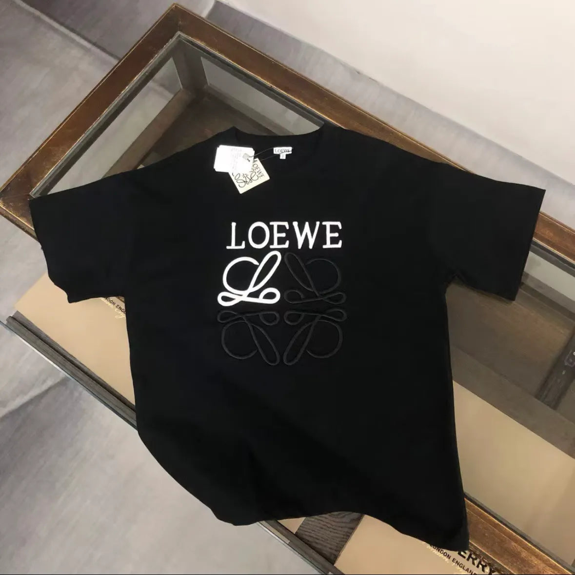 Color-block Logo Printed Pure Cotton  T-shirt