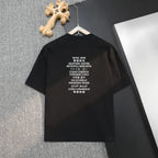 Multi‑Language Text Crew Neck T‑Shirt