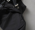 Triangle Seamed Hooded Jacket